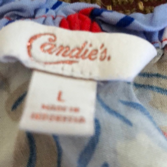 Candies Floral Top EUC - Picture 3 of 3